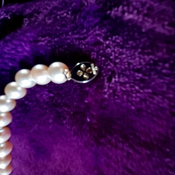 Vintage Marvella Champagne Color Faux Pearl Necklace 20 inch - Picture 5 of 5